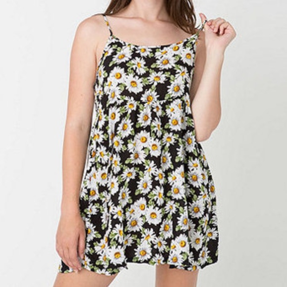 American Apparel Dresses & Skirts - American Apparel Spaghetti Strap Daisy Dress